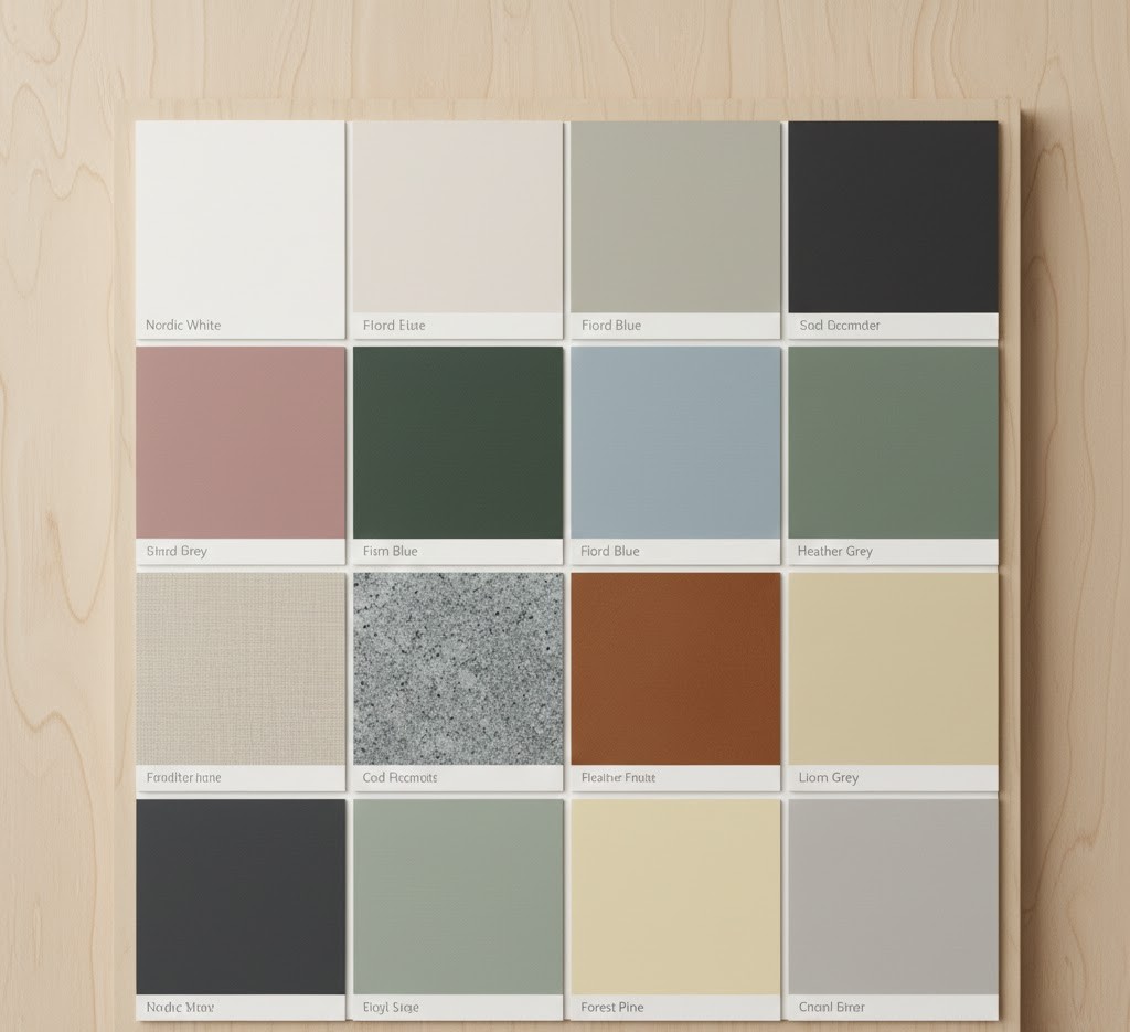 Scandinavian color palette